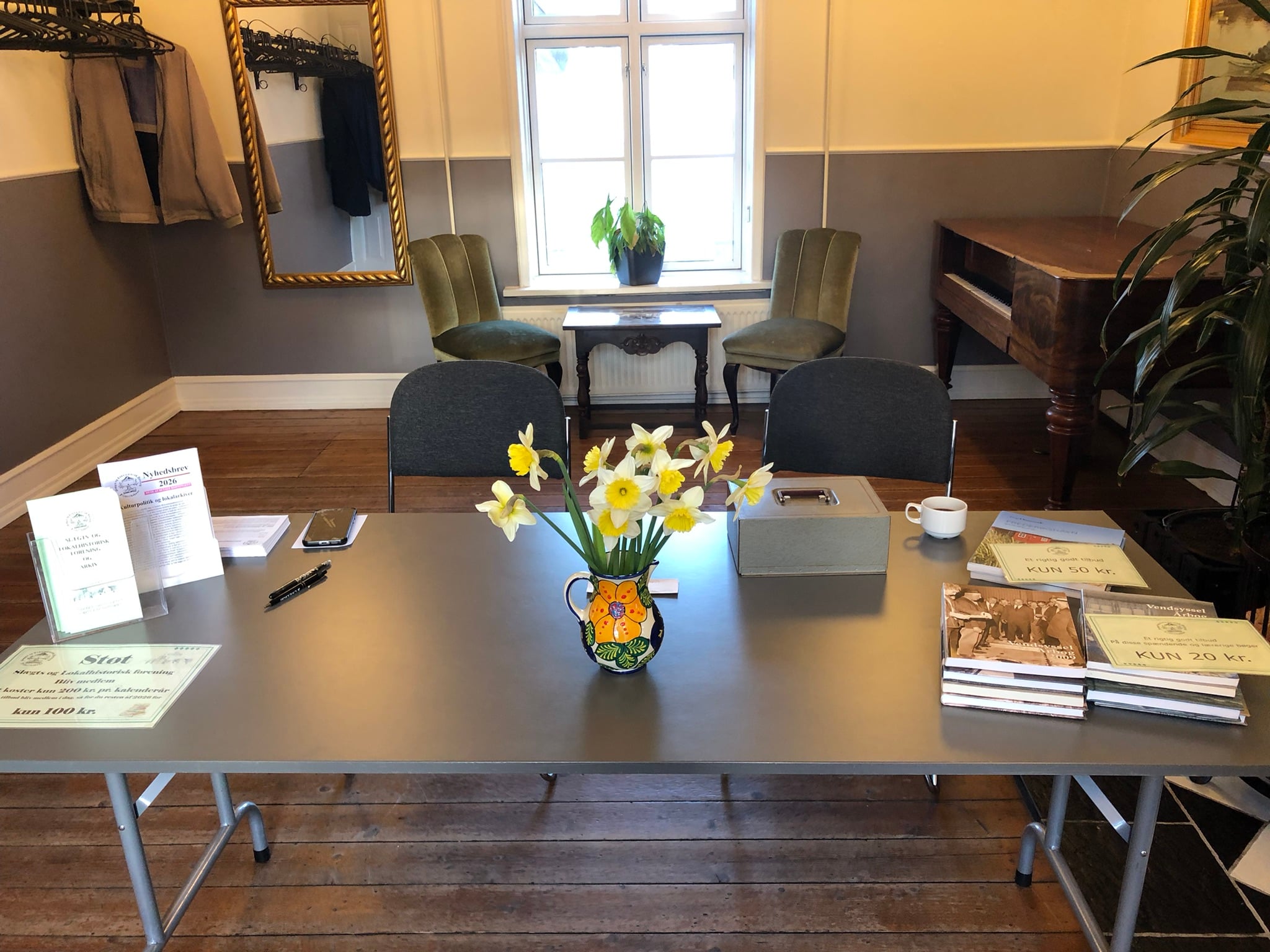 Så er vi klar til at modtage aftenens gæster.